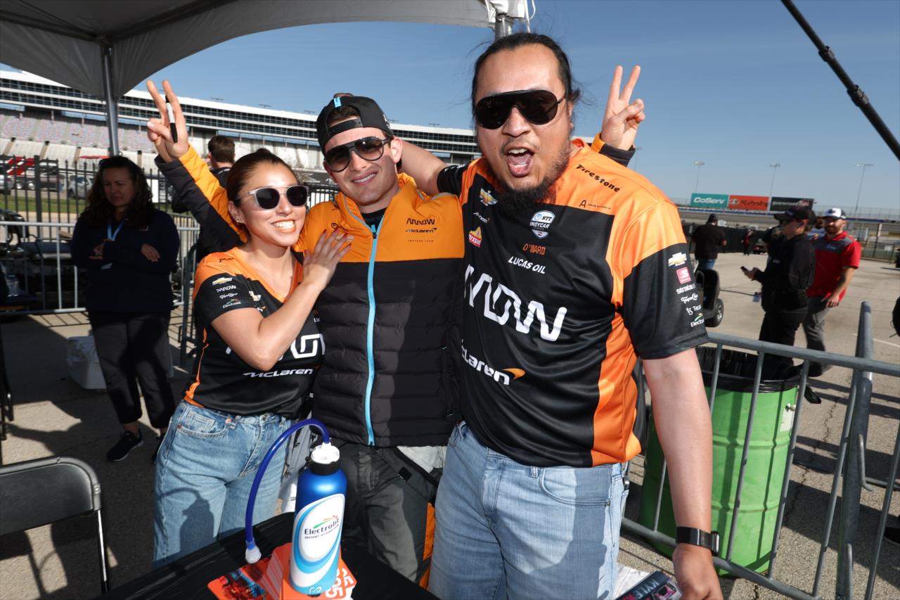 Pato O'Ward with fans - PPG 375 at Texas Motor Speedway - By: Chris Owens -- Photo by: Chris Owens